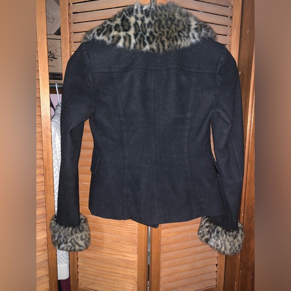 INC leopard Pea Coat. 🐆 - Picture 7 of 9